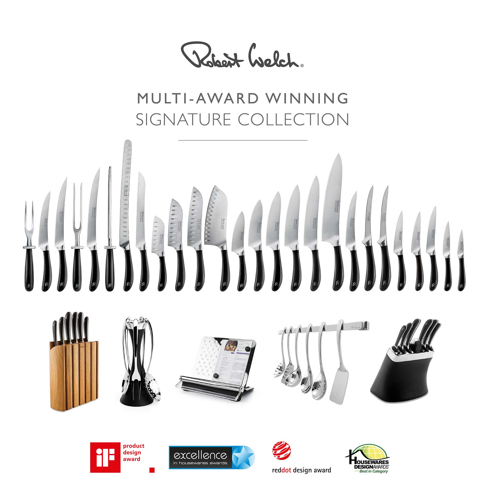 Robert welch store knife block set