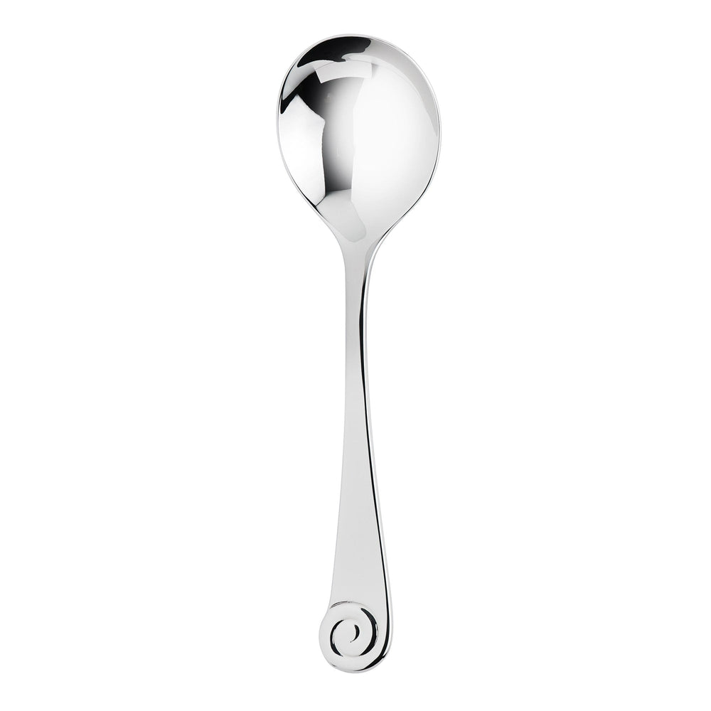 Ammonite Bright Round Bowl Soup Spoon