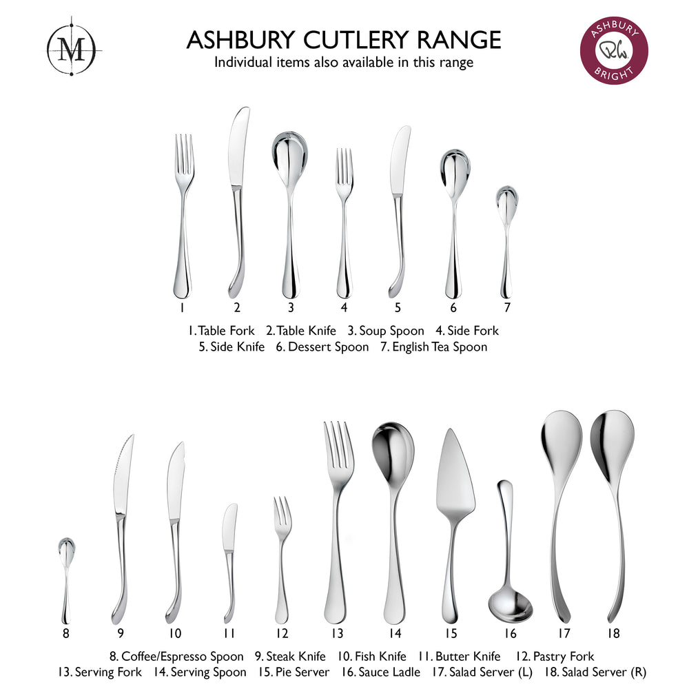 Ashbury Bright Salad Server, right