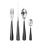 Contour Noir Satin Cutlery Set, 24 Piece for 6 People