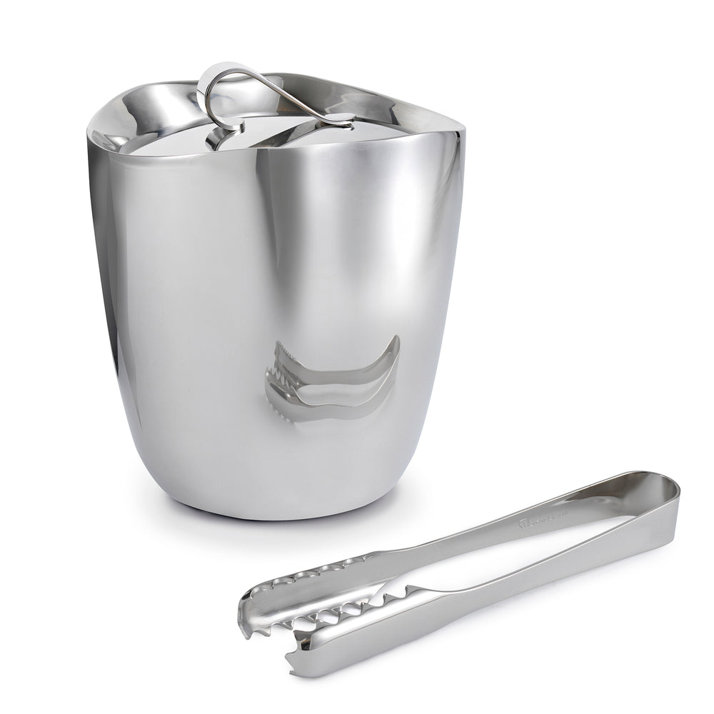 Drift Double Walled Ice Bucket with Bar Tongs