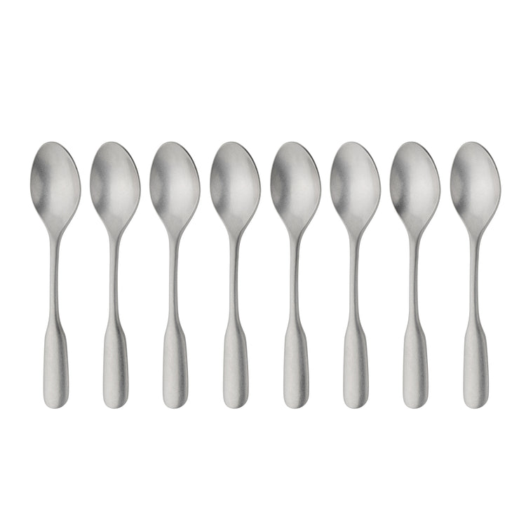 English Fiddle Vintage Coffee / Espresso Spoon, Set of 8