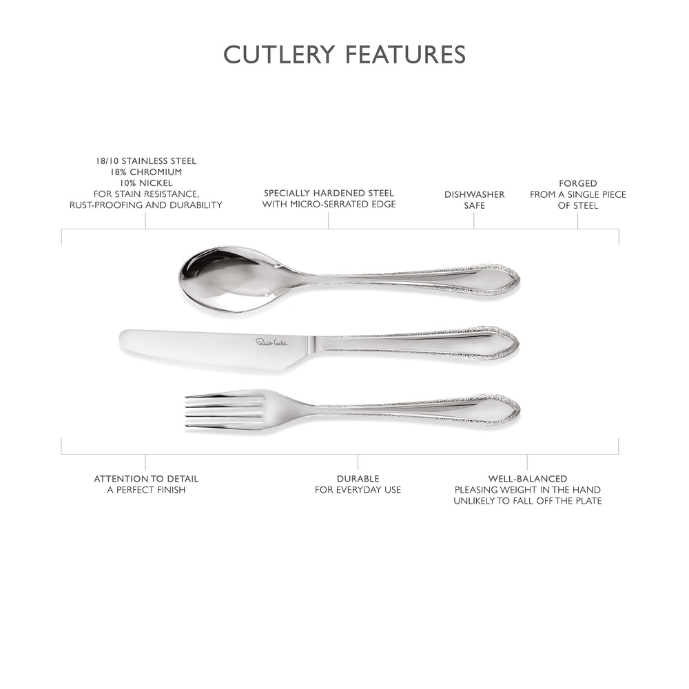 Kemble Texture Bright Cutlery Sample Set, 3 Piece