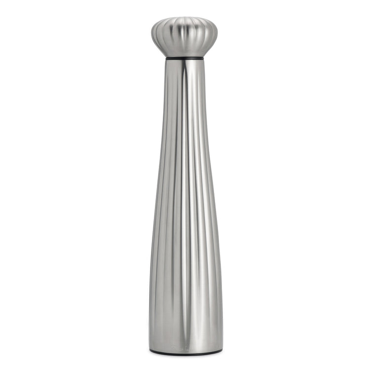 Palm Satin Stainless Steel Large Black Pepper Mill