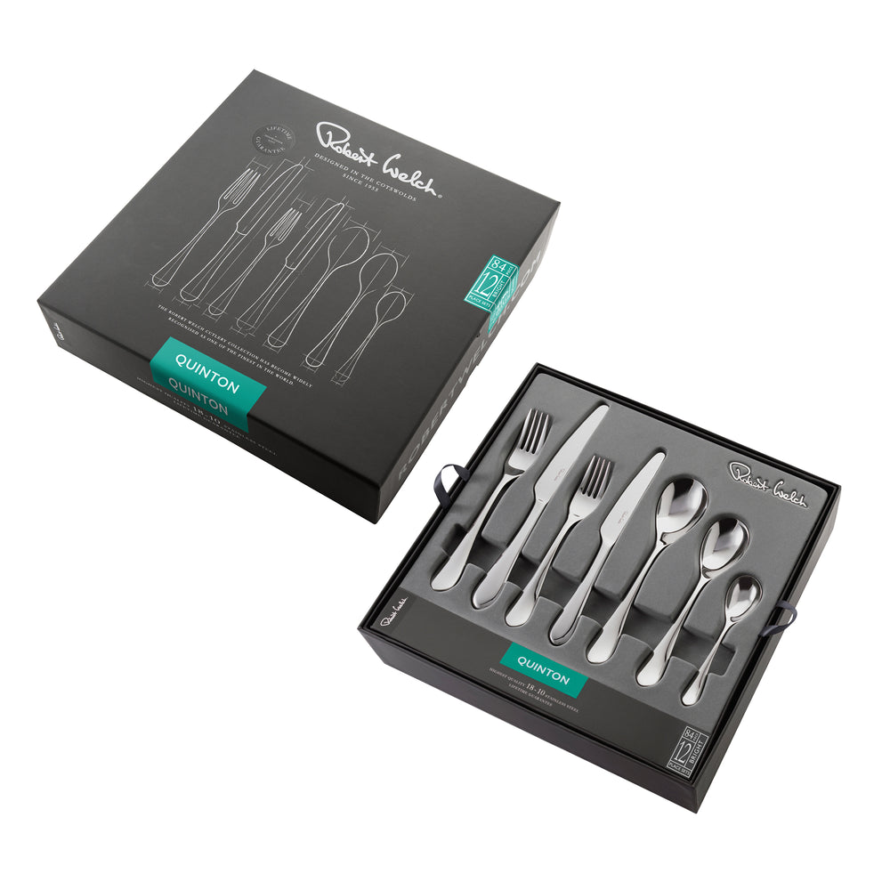 Quinton Bright Cutlery Set, 84 Piece for 12 People