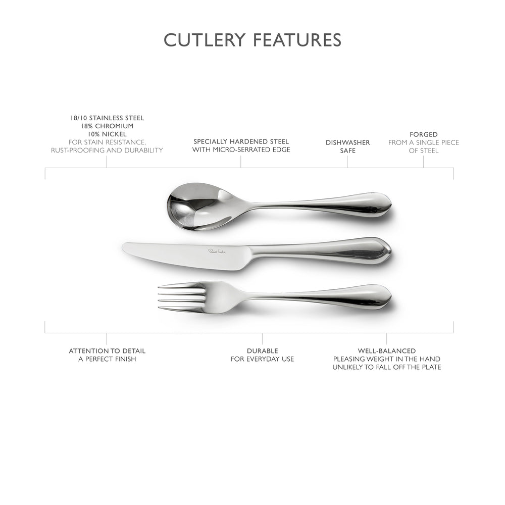 Quinton Bright Cutlery Set, 56 Piece for 8 People