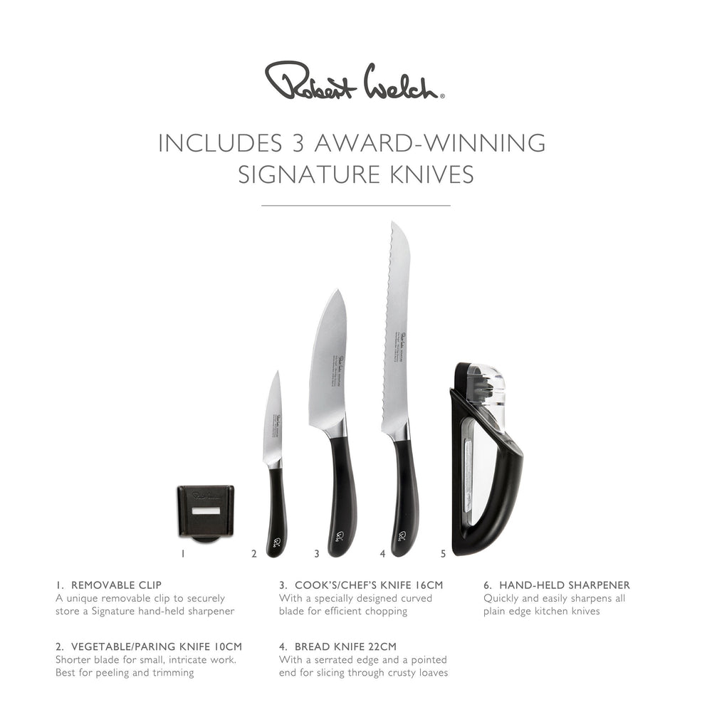 Signature Magnetic Knife Rack Set