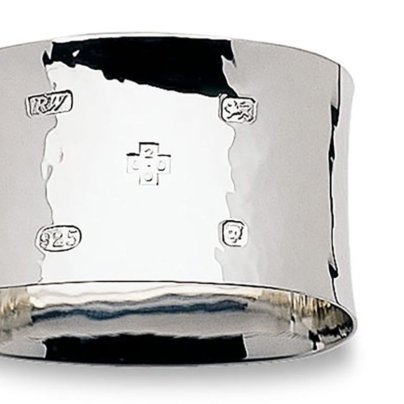 Sterling Silver Napkin Ring Flared