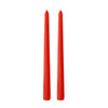 Red Dinner Candle 25cm, Set of 2