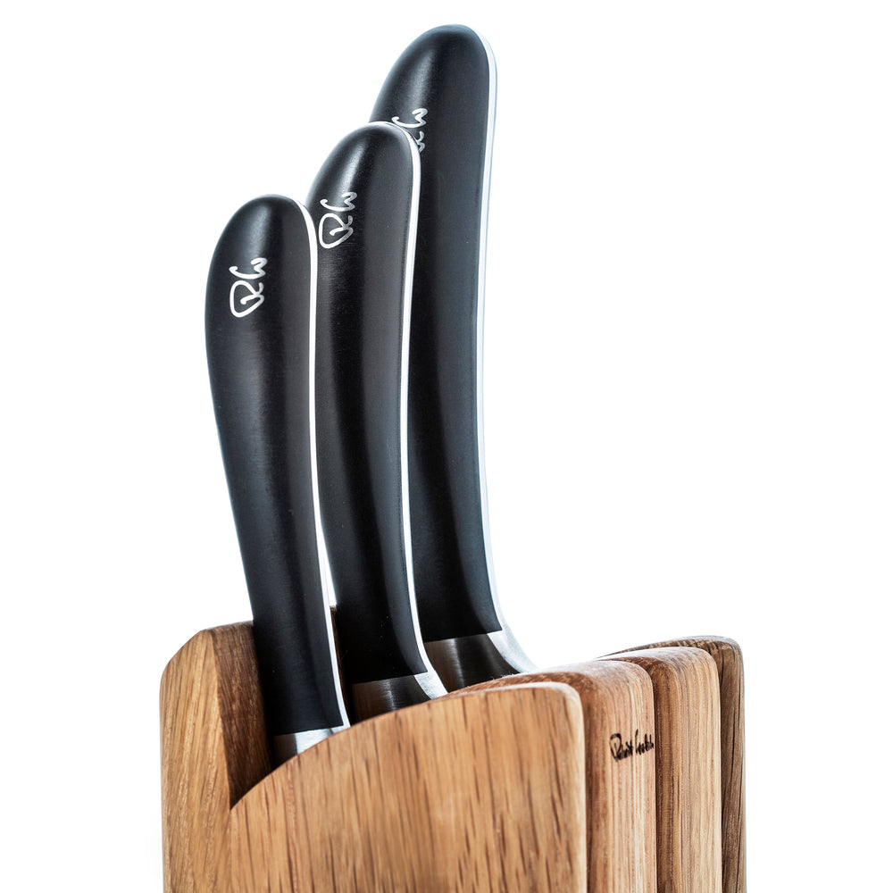 Signature Book Oak Chef's Set - Free Knife Sharpener