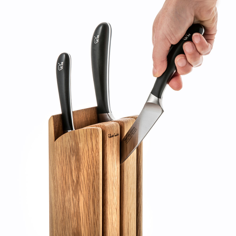 Signature Book Oak Chef's Set - Free Knife Sharpener