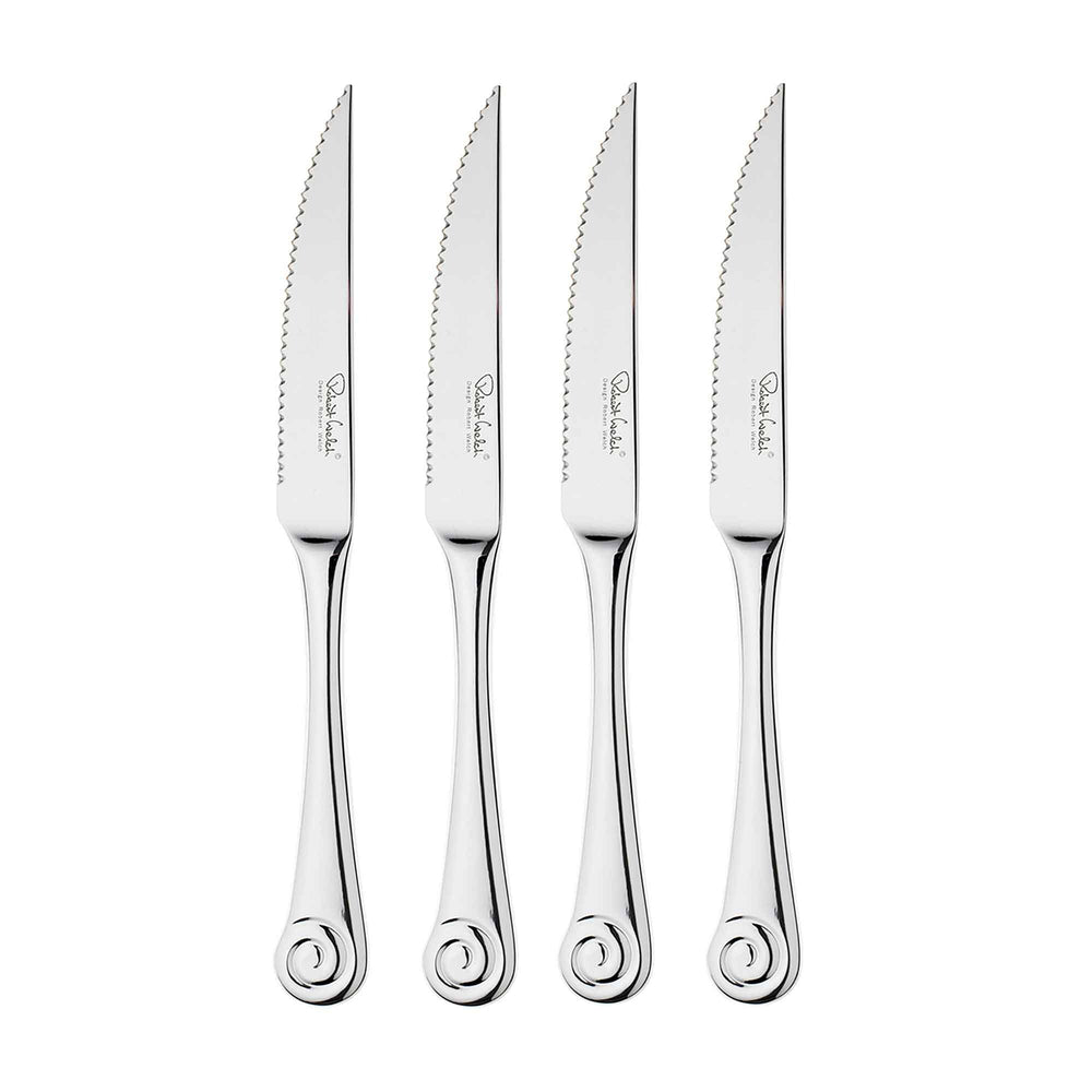 Ammonite Bright Steak Knife, Set of 4