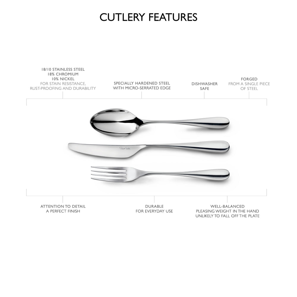 Arden Bright Cutlery Set, 84 Piece for 12 People