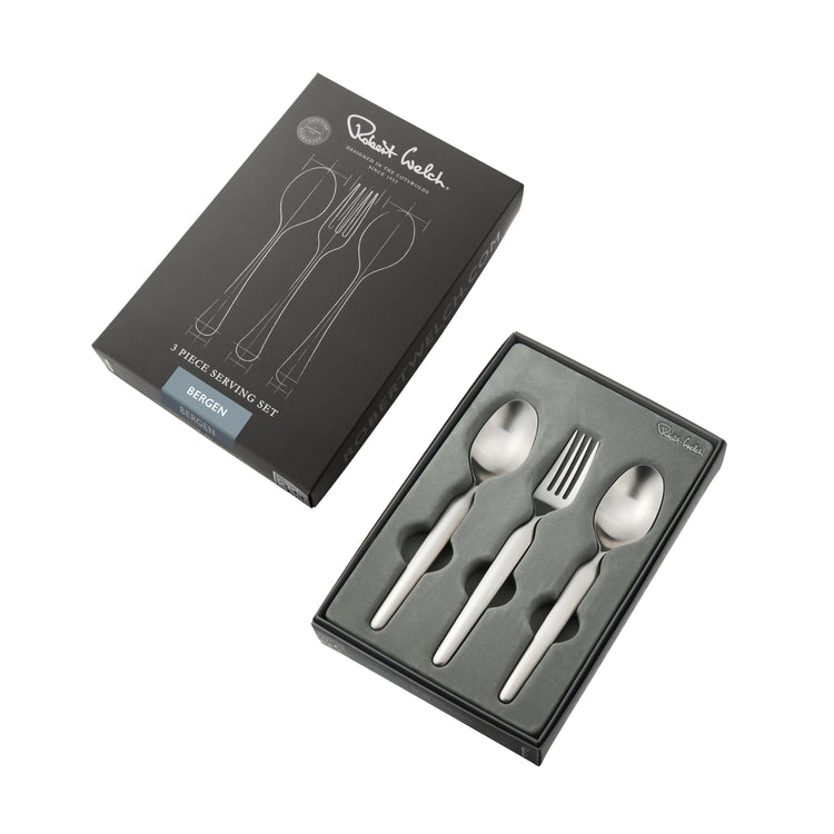 Bergen Satin Serving Set, 3 Piece