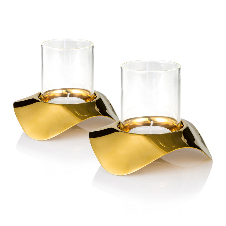 Drift Dawn Tealight Holder, Set of 2