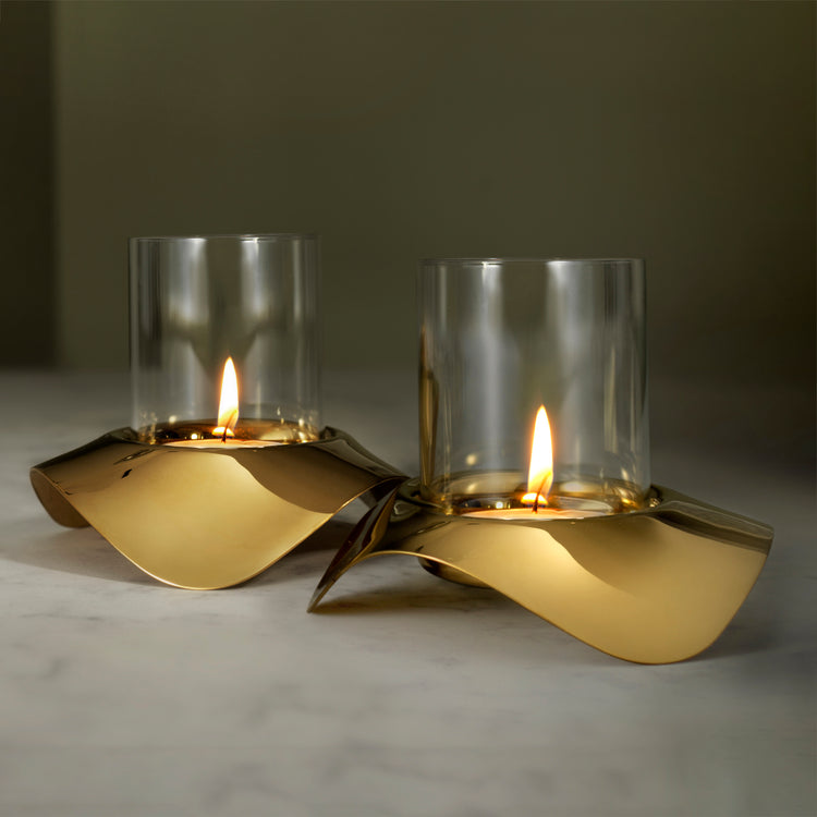 Drift Dawn Tealight Holder, Set of 2