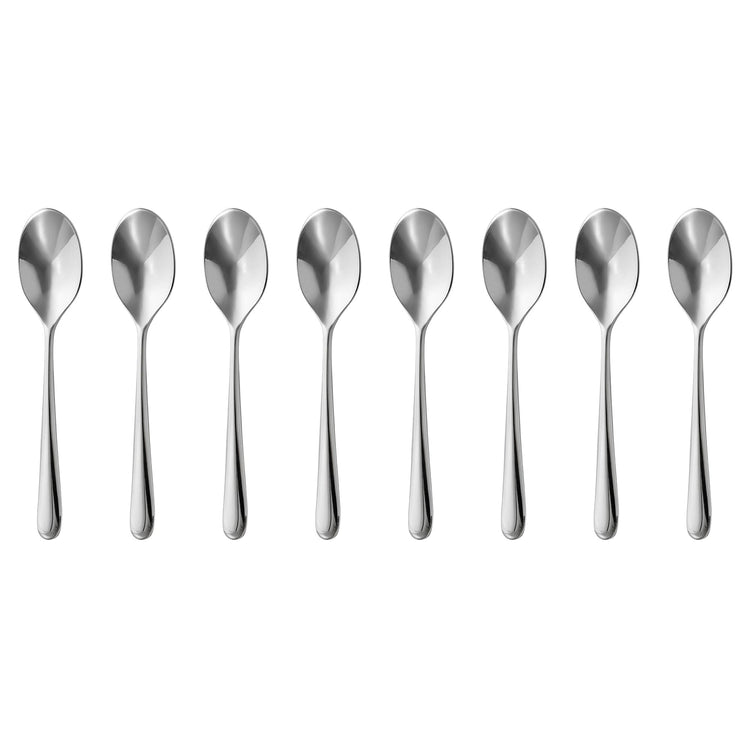 Kingham Bright Coffee Spoon, Set of 8