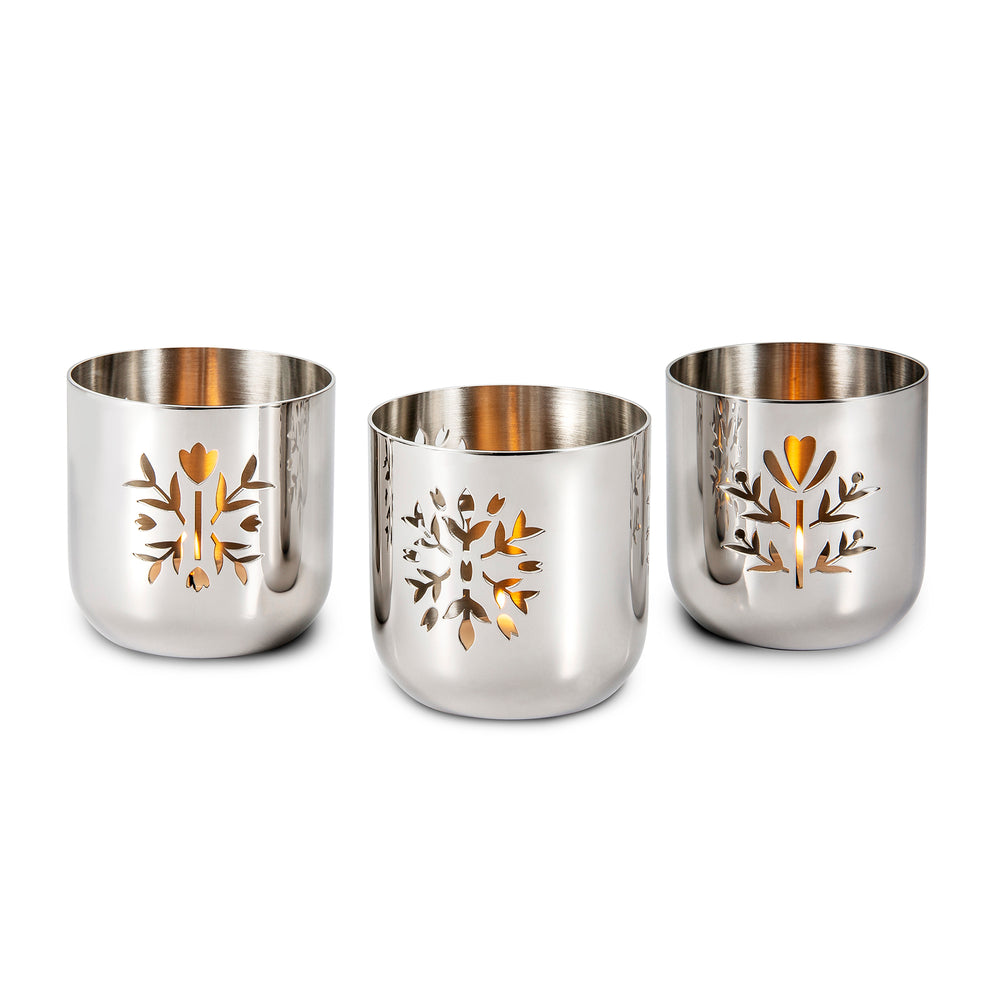 Meadow Tealight Holder, Set of 3