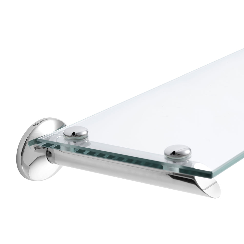 Oblique Glass Bathroom Shelf