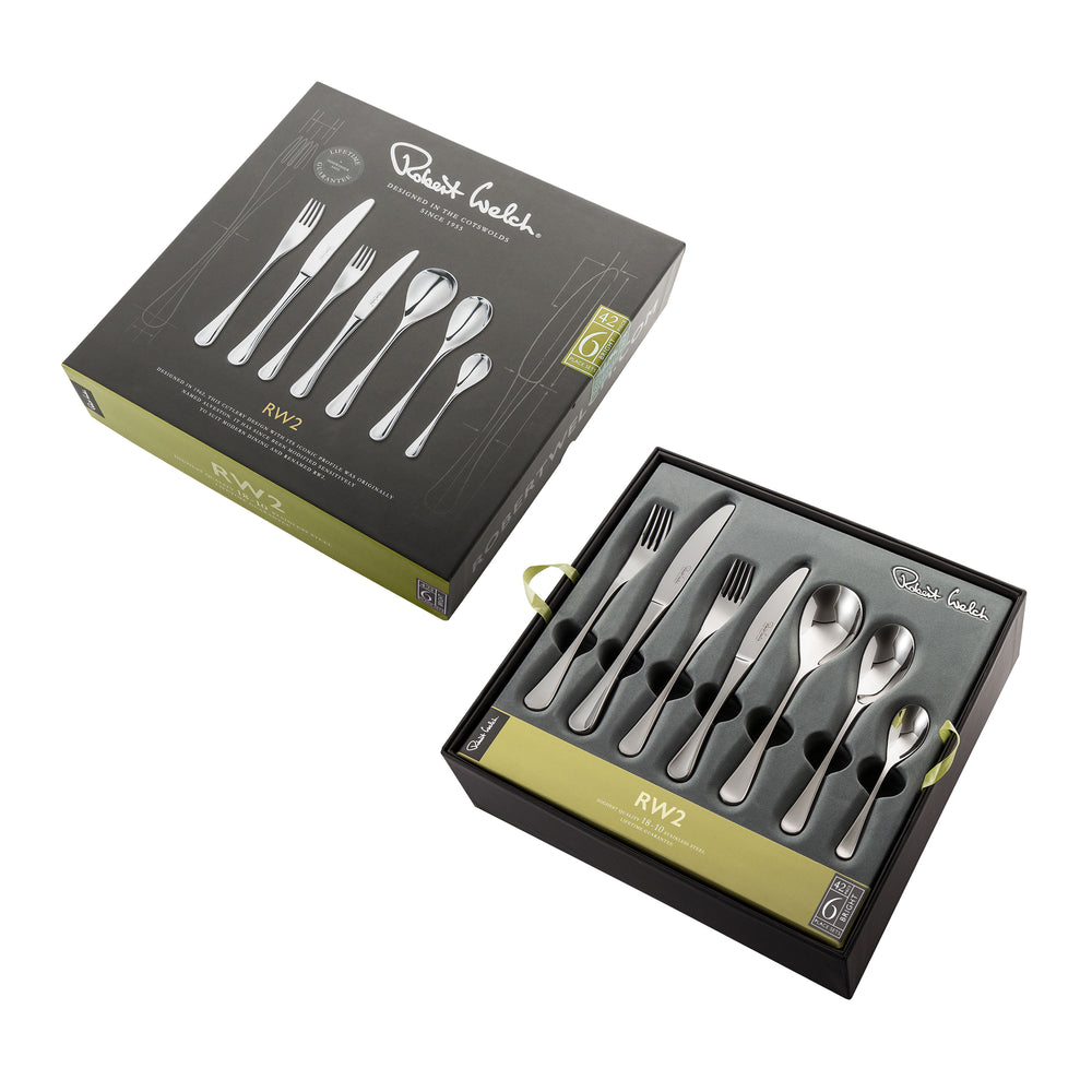 RW2 Bright Cutlery Set, 42 Piece for 6 People