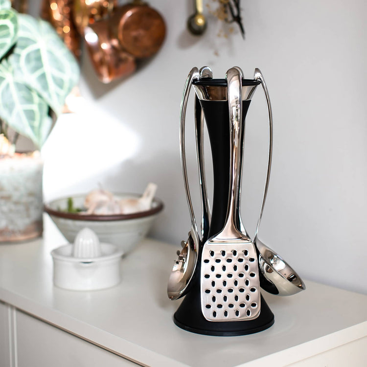 Signature Utensil Stand Set with Signature Mills and Tray Set