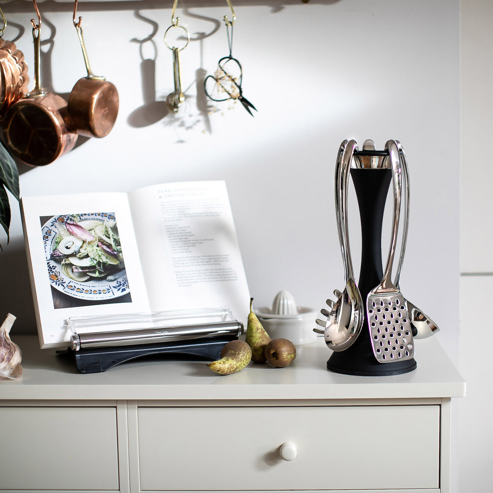 Signature Black Utensil Stand Set