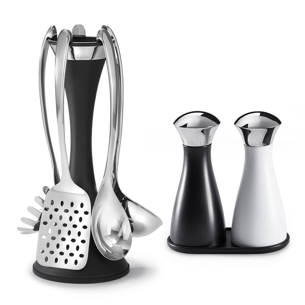 Salt and Pepper Grinder Set - Salt and Pepper Shakers for Professional Chef  - Best Spice Mill with Brushed Stainless Steel, Special Mark, Ceramic