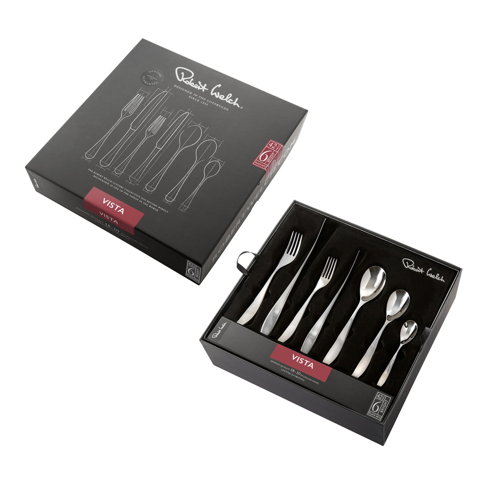 Vista Bright Cutlery Set, 42 Piece for 6 People