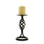 Dryad 4 Strand Candlestick Medium Black