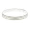 Silver Bangle Satin with Double Groove Small