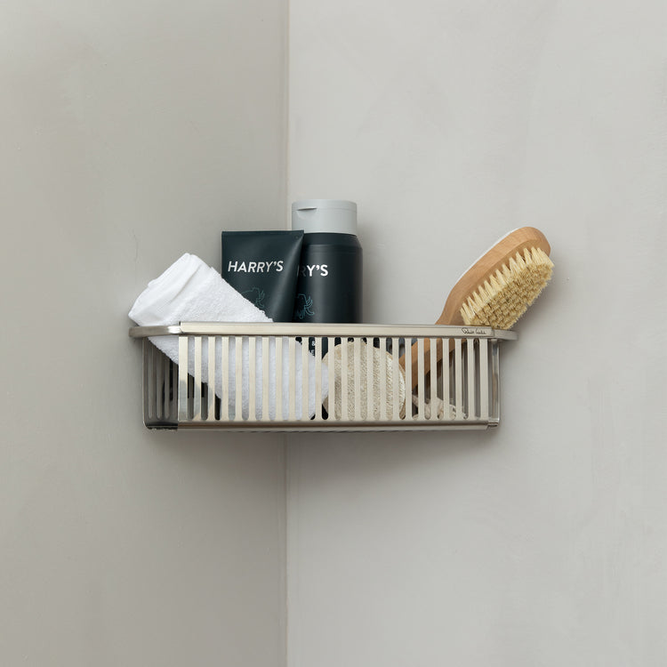 Burford Corner Shower Basket Single