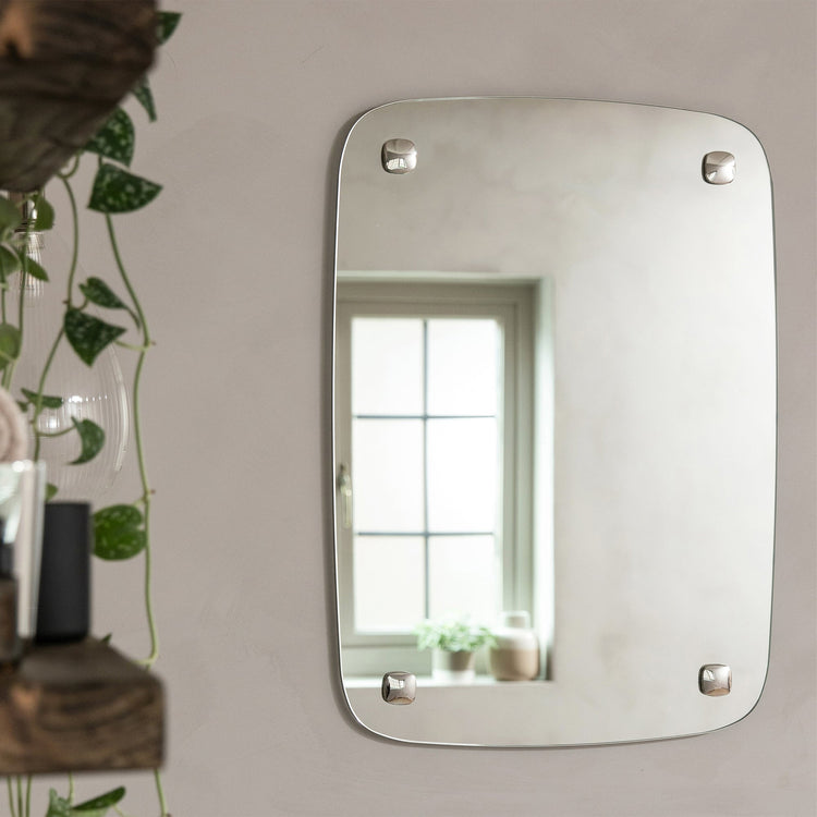 Burford Wall Mirror & Glass Shelf